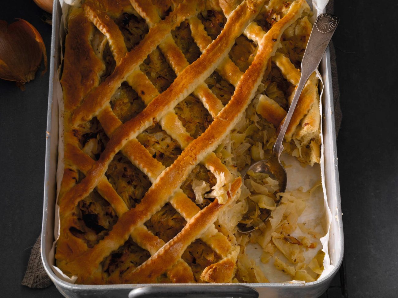 Kaalipiirakka hiivataikinalla