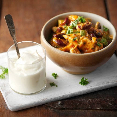 Papu-broileritäyte tortilloille