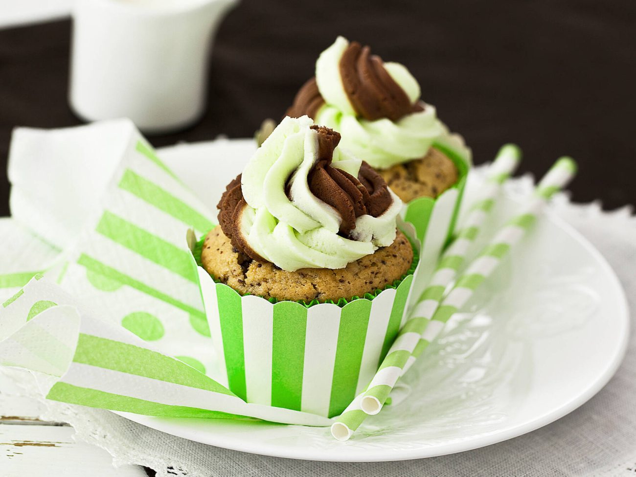 Minttu-suklaa cupcaket