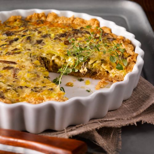 Iltapalapiiras kahdella täytteellä