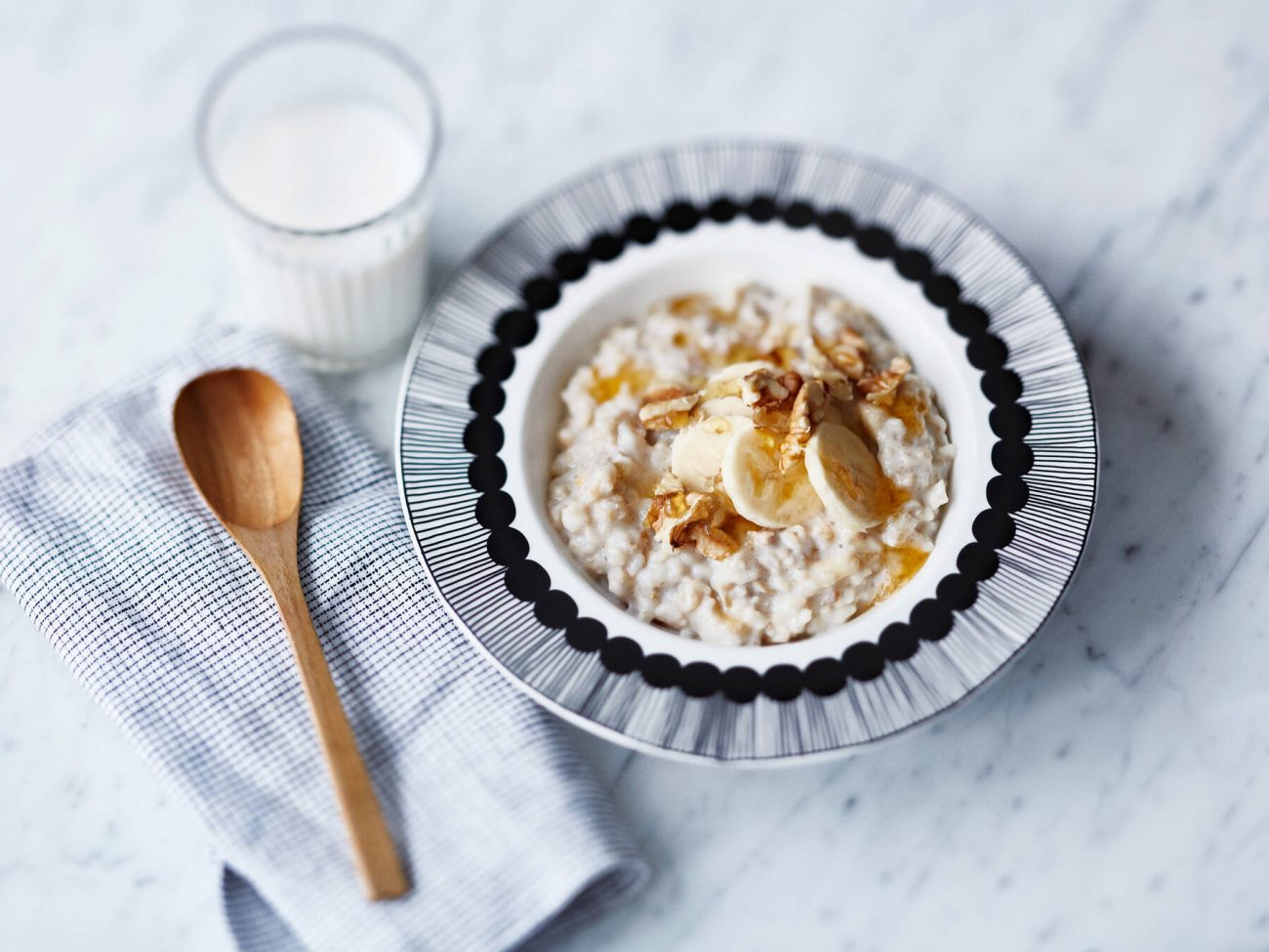 Banaani-saksanpähkinäpuuro