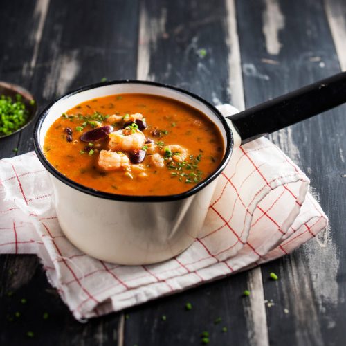 Tomaatti-katkarapukeitto