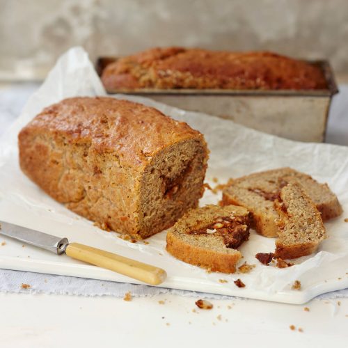 Banaani-maapähkinäleipä