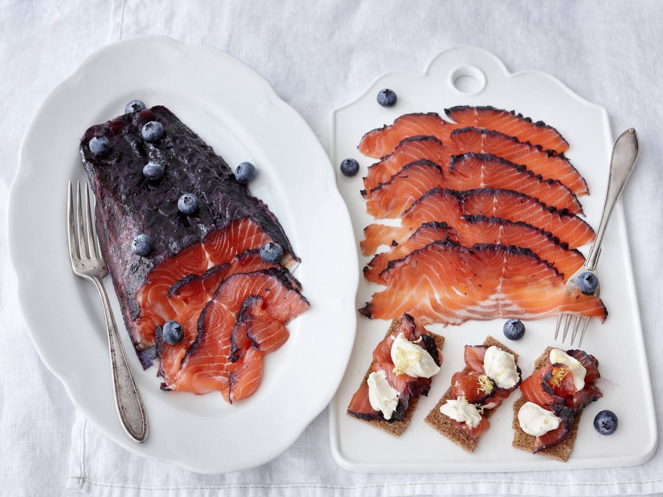 Mustikkagraavattu lohi