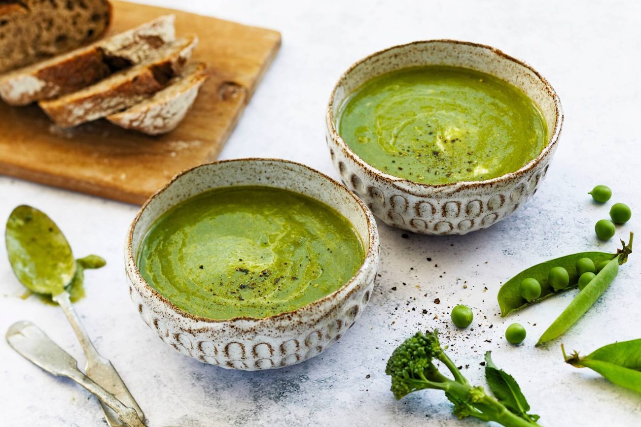 Vihreä kasvissosekeitto