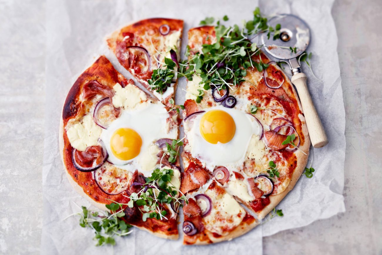 Herkuttelijan kananmunapizzat