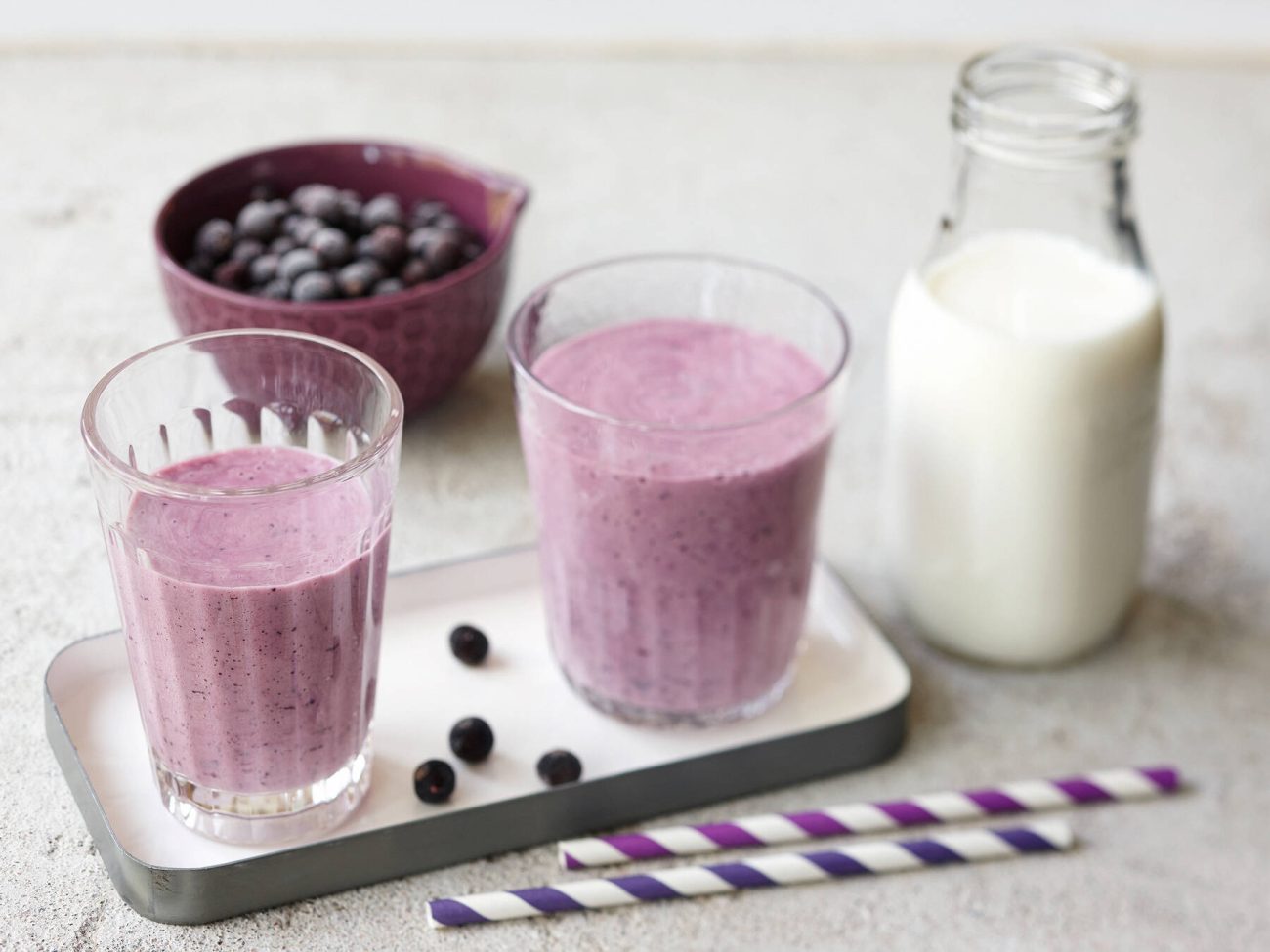 Mustaherukka-proteiinismoothie