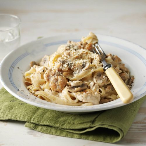 Kolmen juuston broileripasta