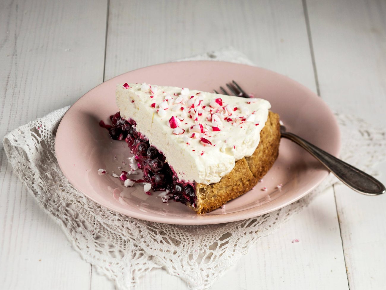 Marjapiirakka-juustokakku