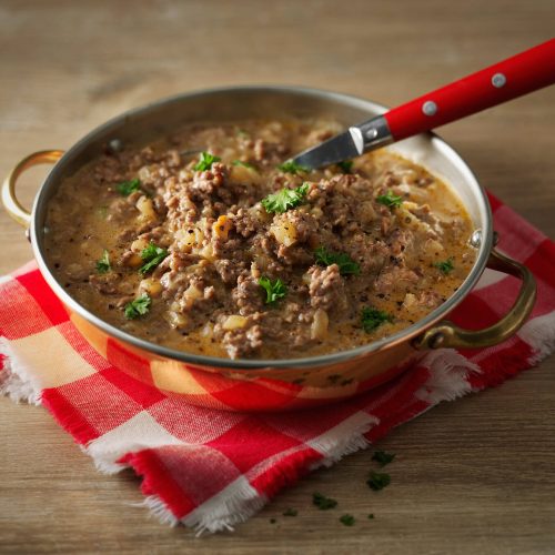 Jauheliha-juustokastike