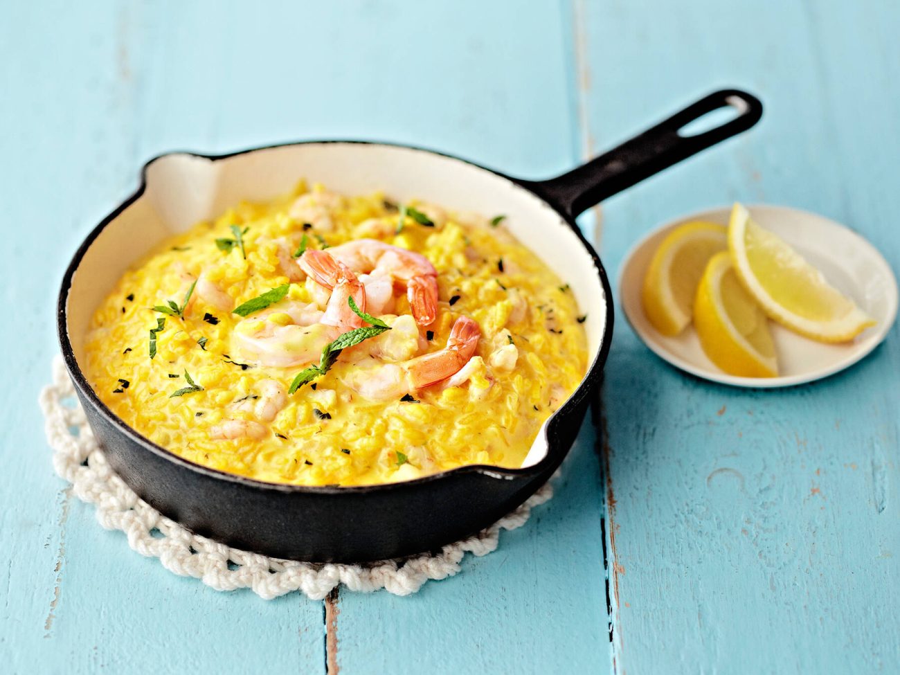 Katkarapu-sahramirisotto