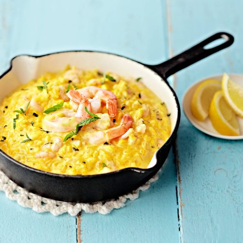 Katkarapu-sahramirisotto