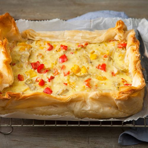 Filo-pohjainen kasvispiirakka