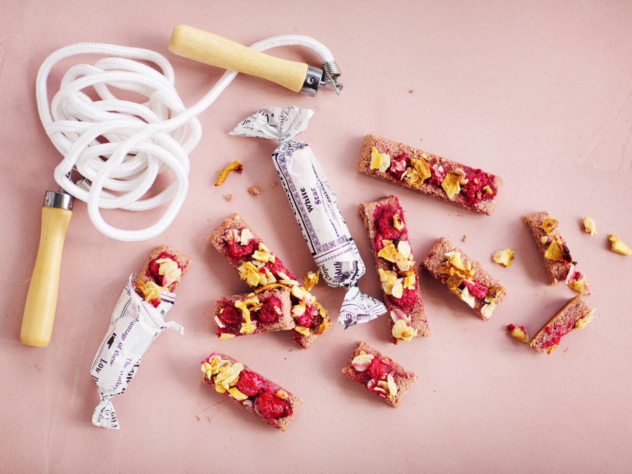 Vadelmaiset välipalapatukat