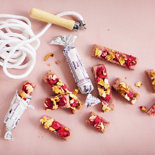 Vadelmaiset välipalapatukat