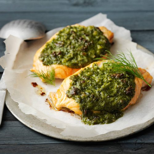 Koskenlaskijan pinaatti-lohitaskut