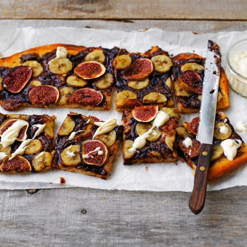 Viikuna-banaanipizza