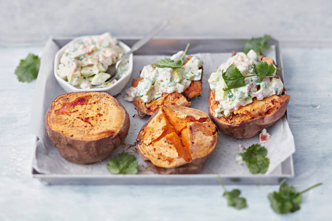 Täytetyt uunibataatit