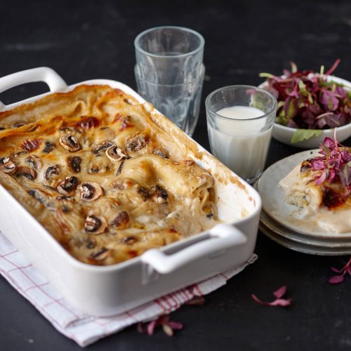 Herkkusienilasagne