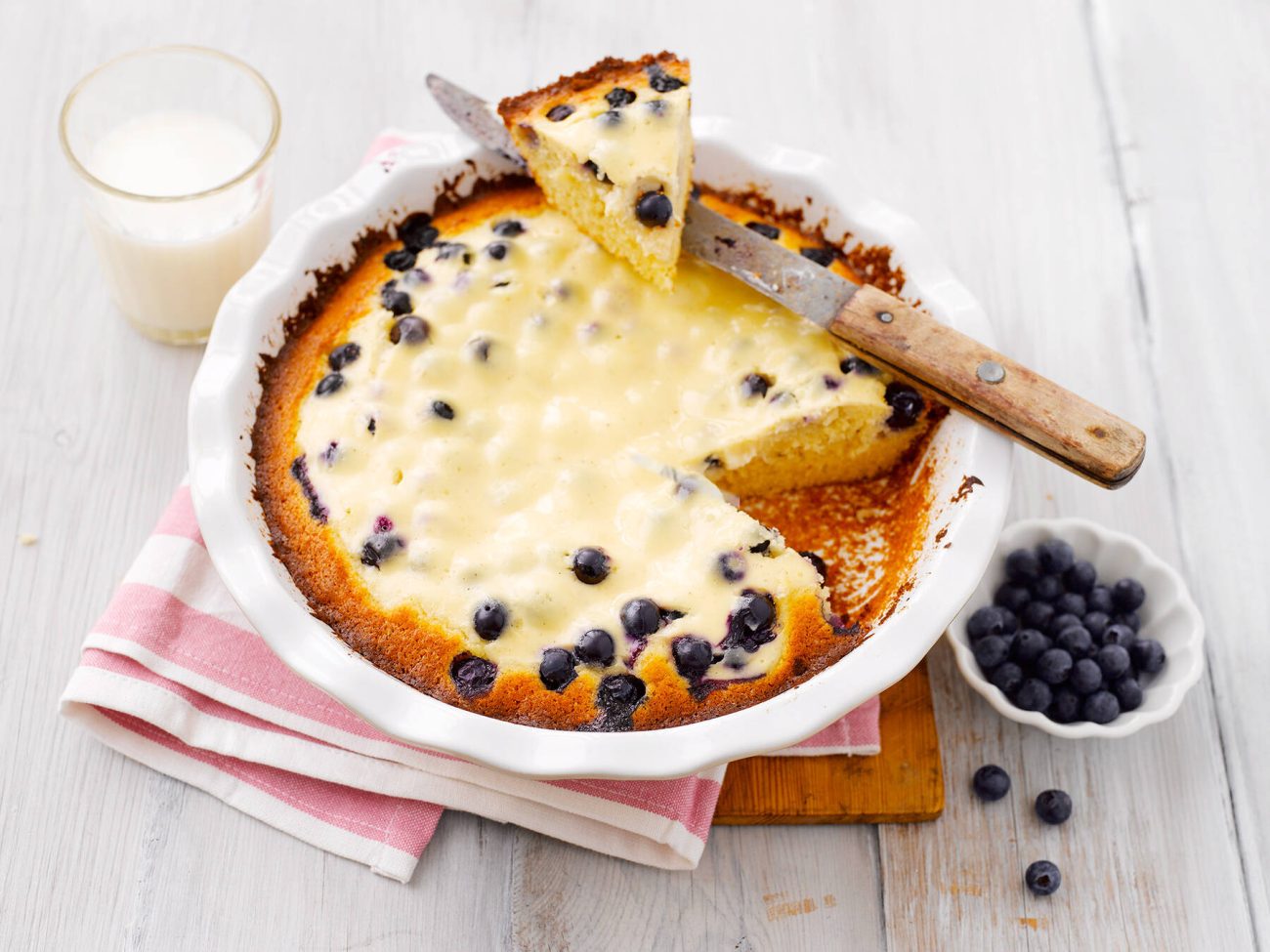 Jogurtti-mustikkapiirakka