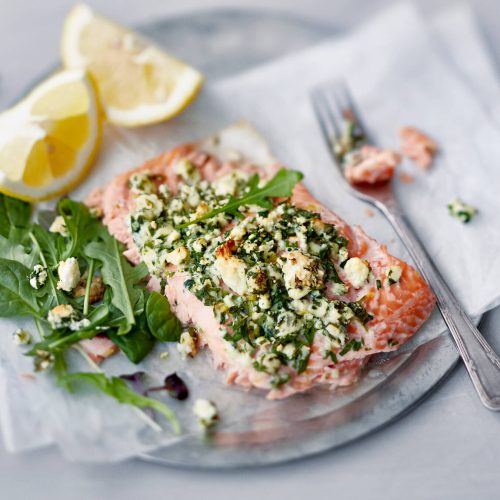 Uunilohi AURA yrttikuorrutuksella