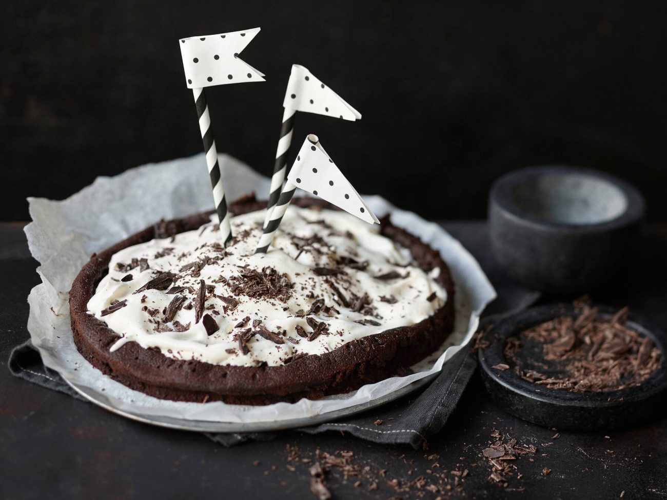 Jauhoton suklaakakku