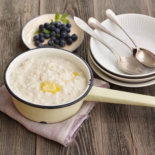 Helppo riisipuuro maitojauheesta