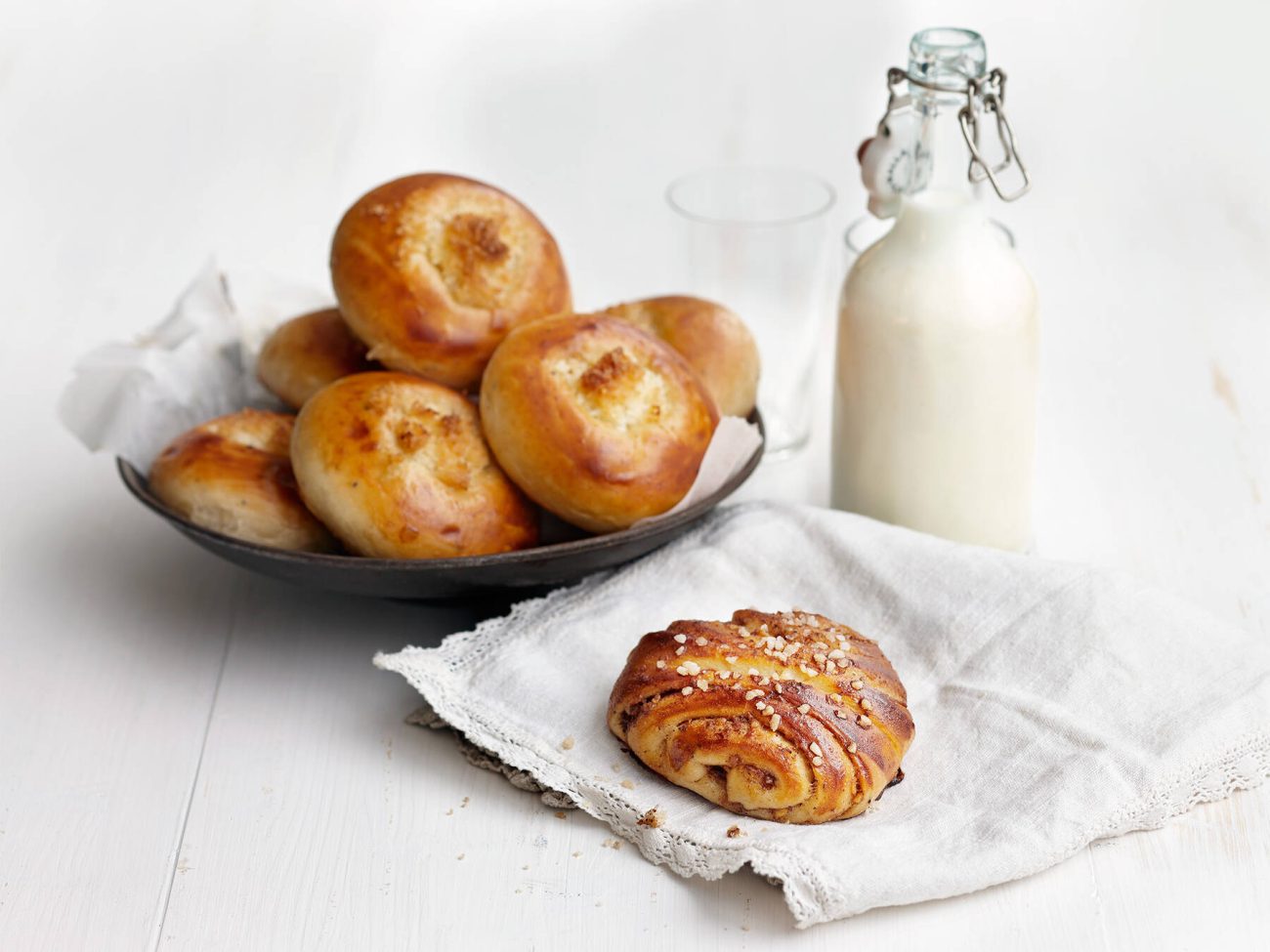 Pullat maitojauheesta yleiskoneella