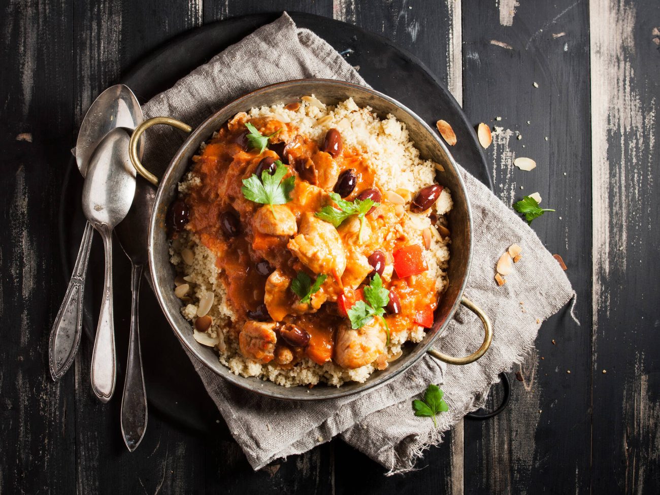 Oliivi-kanatagine & mantelicouscous