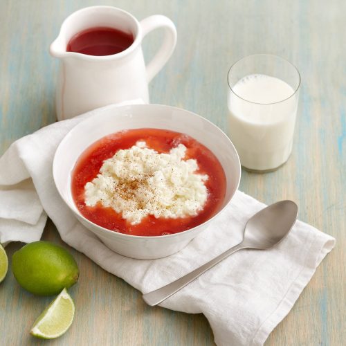 Riisipuuro & mansikkakeitto