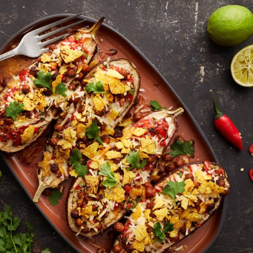 Vegaaniset texmex-uunimunakoisot