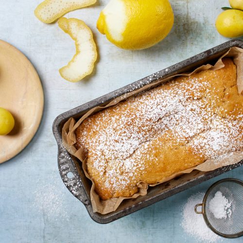 Vegaaninen sitruunakakku