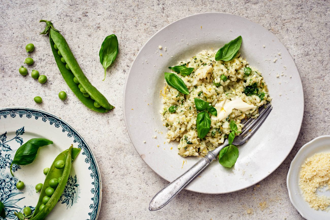 Kesäkasvisrisotto eli risotto verde