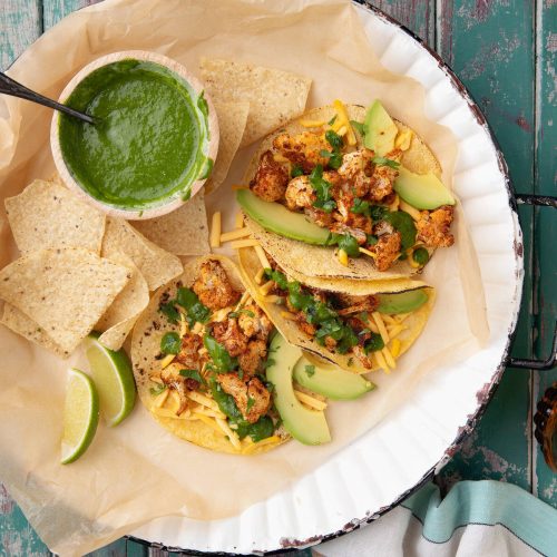 Kukkakaalitacot ja chimichurri