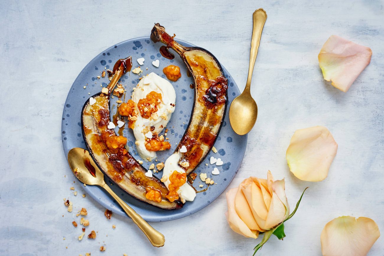 Ystävänpäivän uunibanaanit