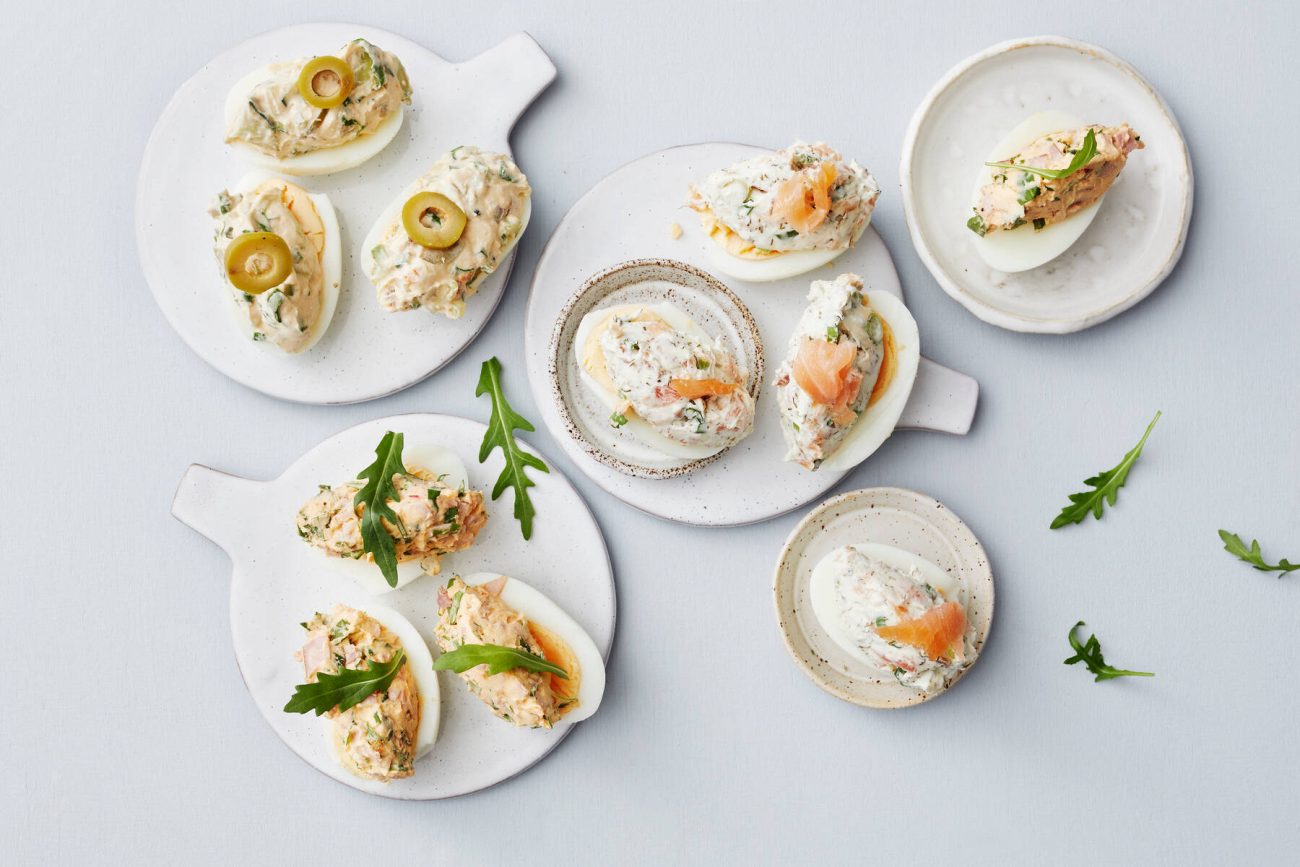 Deviled eggs eli täytetyt kananmunat