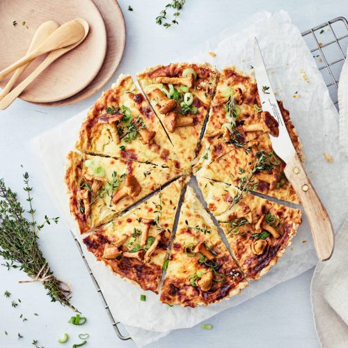 Helppo kantarellipiirakka