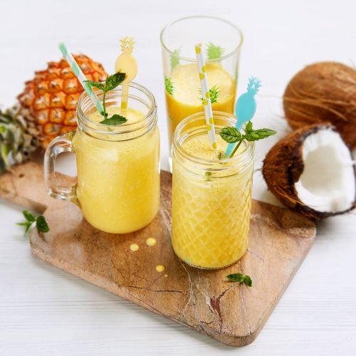 Piña colada -proteiinismoothie