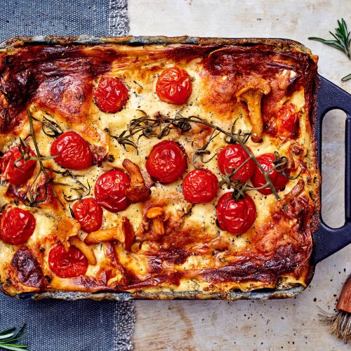 Kantarellilasagne