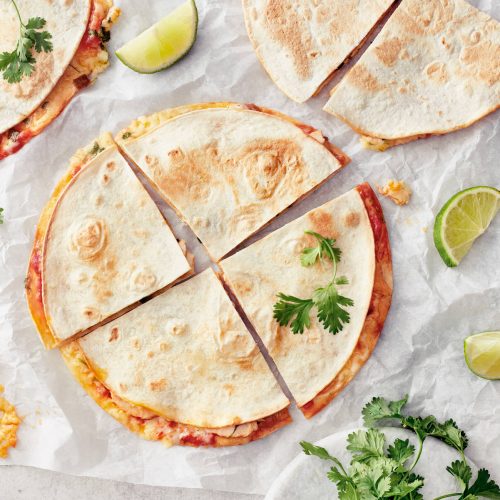 Kanaquesadilla uunissa