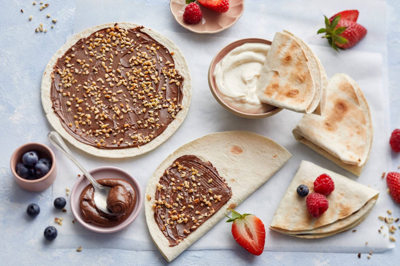 Paahdetut suklaatortillat