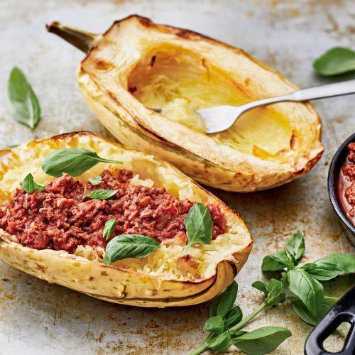 Spagettikurpitsa bolognese