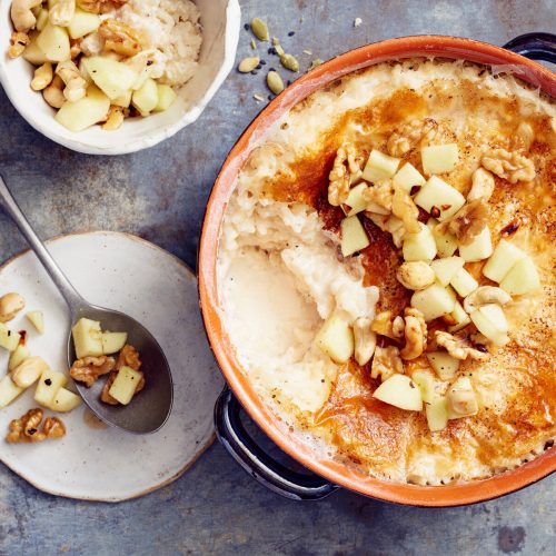 Omenainen uuniriisipuuro