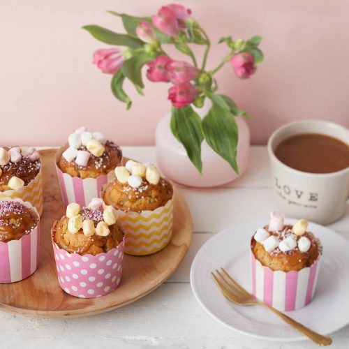 Banaani-lattemuffinssit