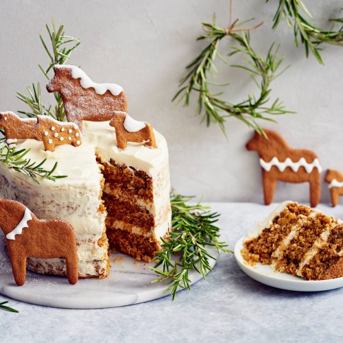 Jouluinen porkkanakakku