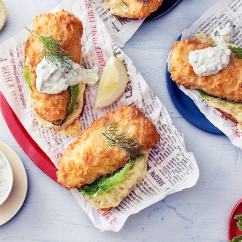 Lämpimät kalaleivät eli fish & bread