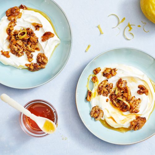 Hunajainen pähkinäjogurtti