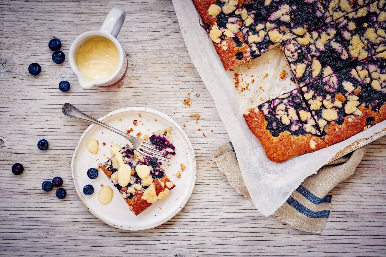 Mustikkapiirakka pellillinen