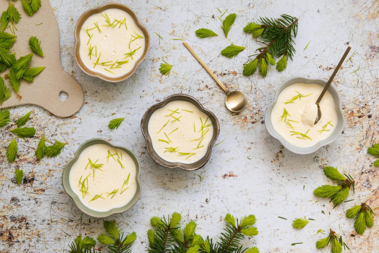 Kuusenkerkkä panna cotta