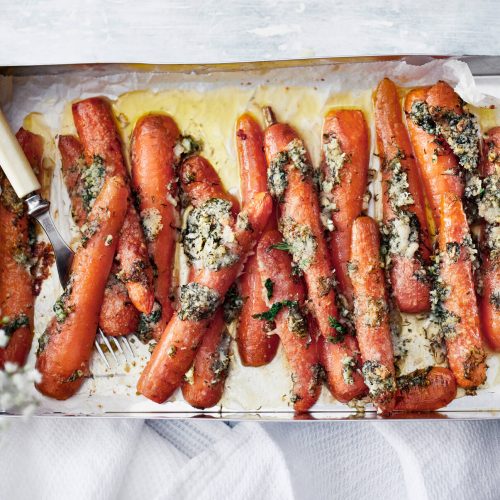 Paahdetut Oivariini porkkanat